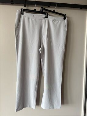 NWT Chase 54 Golf Pants Men's Size 42x30 Gray Straight Leg Flat Front Pants